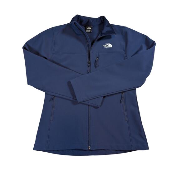 THE NORTH FACE Windwall Women’s S/P Fleece Lined Softshell Jacket Navy Blue - Picture 1 of 10